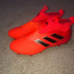 Adidas ace 17+ purecontrol AG laceless cleats.